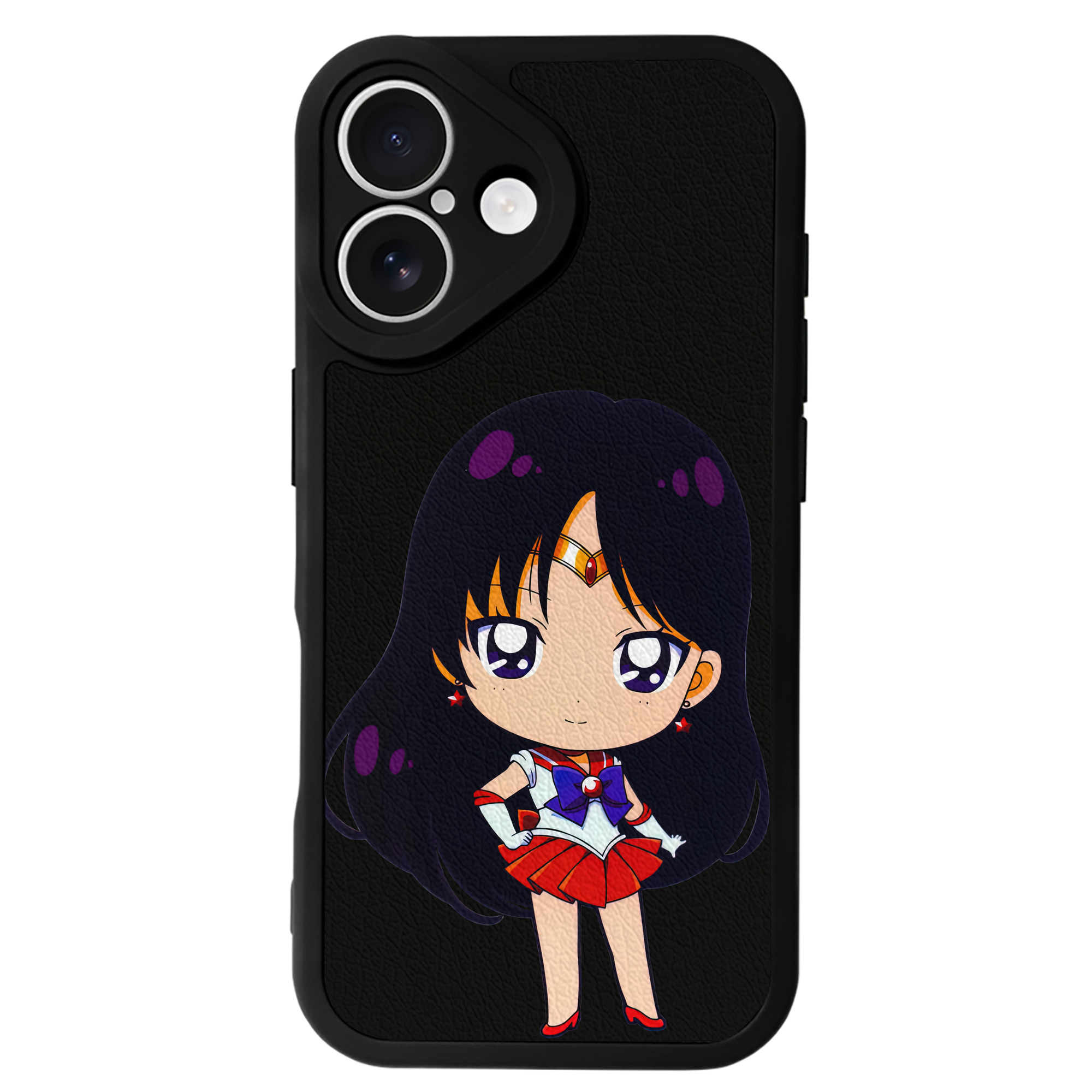 （画像用） 美少女戦士セーラームーン 火野レイ ひの レイ Sailor Moon Hino Rei （セーラーマーズ,Sailor Mars） 【iPhone 16シリーズ対応】シリコンスマホケース（レザー調） 材質：シリコン